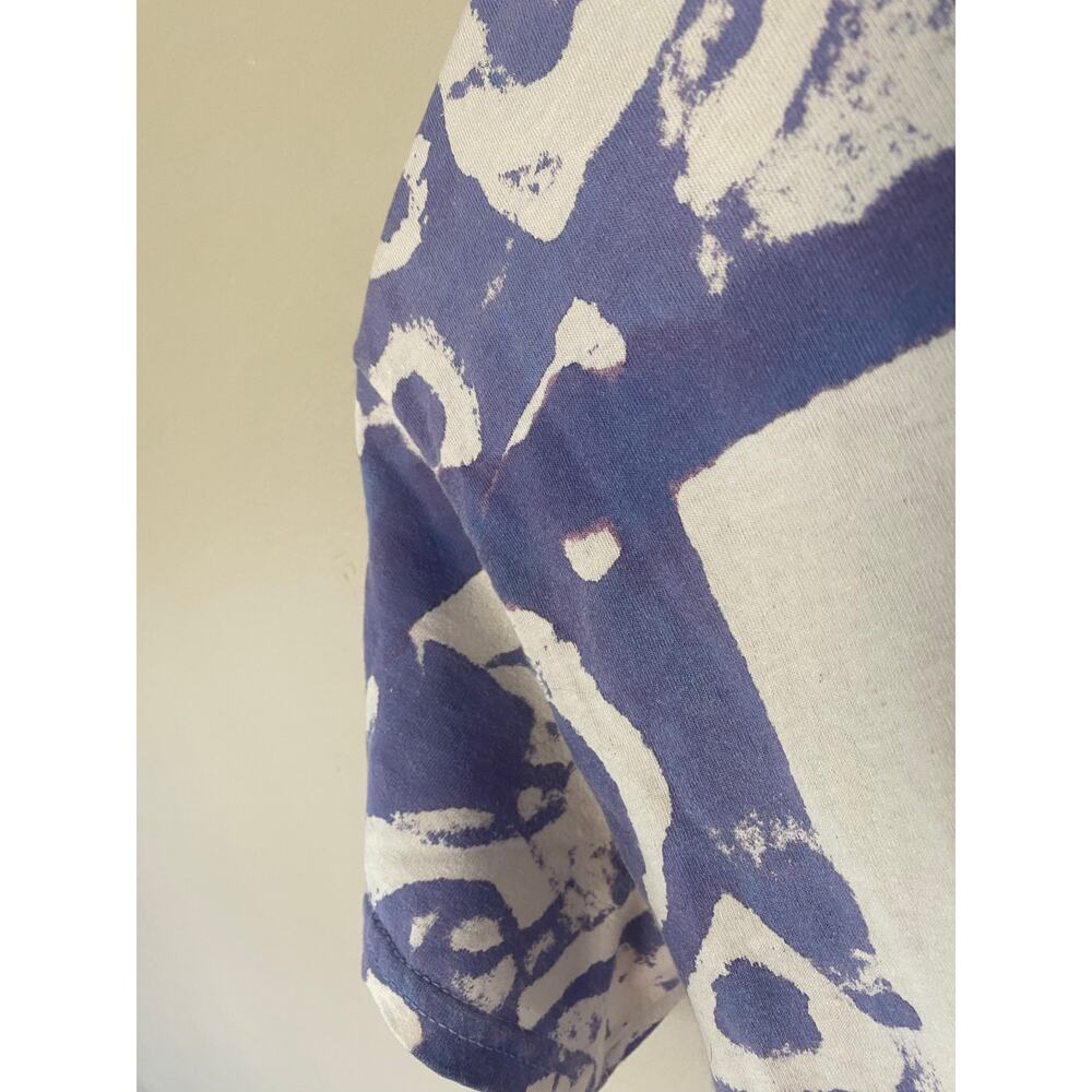 Super cute angry cat kitty puffy paint tie dye shirt M - Picture 2 of 5